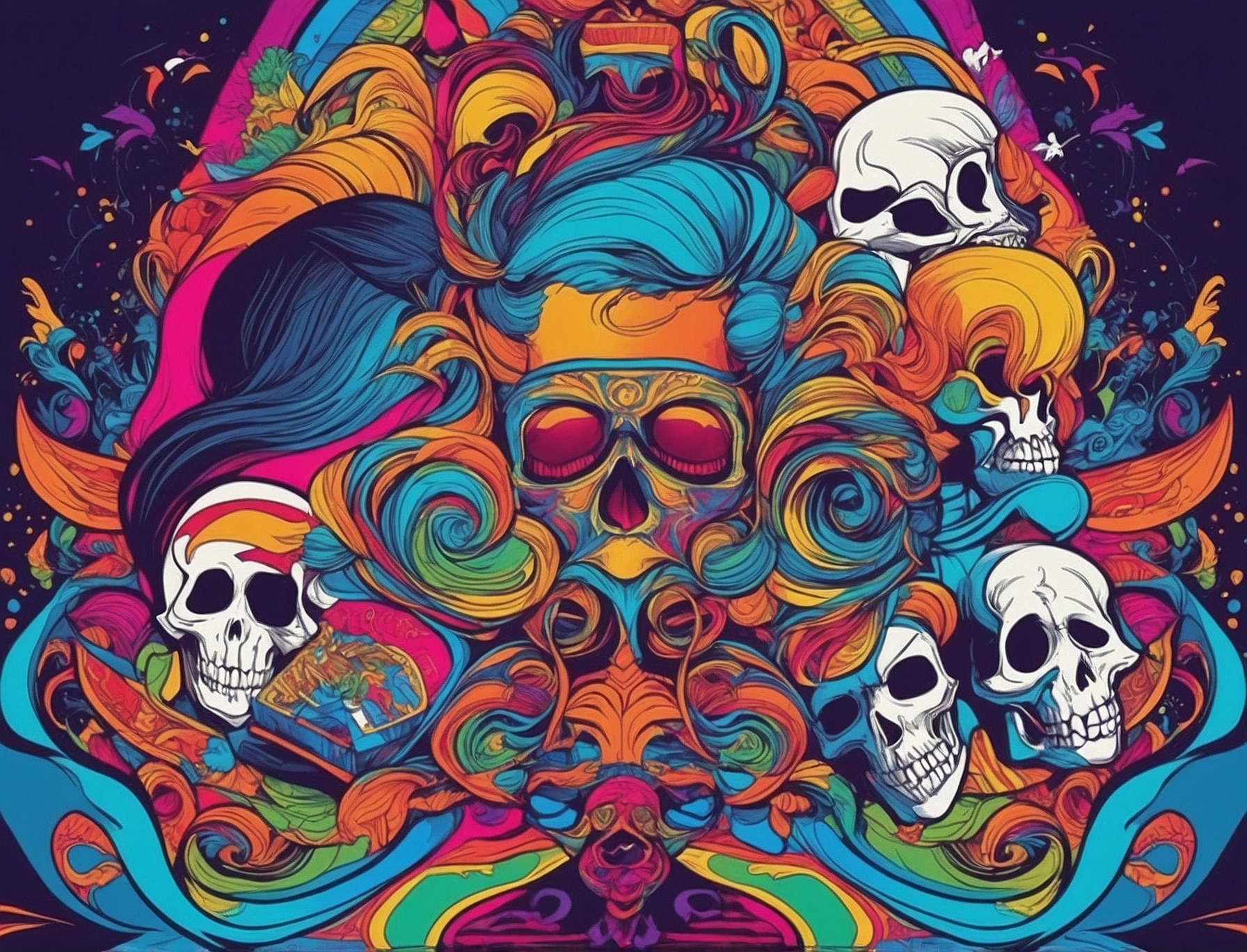 Imagen vibrante y colorida